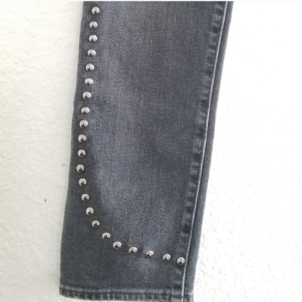 Levi's Made & Crafted Cigarette Slim Mid Rise Cropped Ankle Jeans Size 2… - Picture 8 of 14